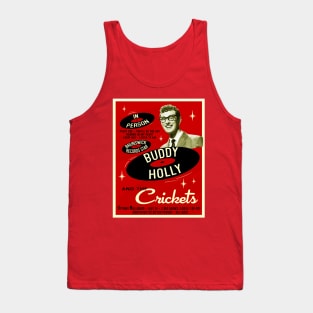 Buddy Holly In Person (Red) Tank Top